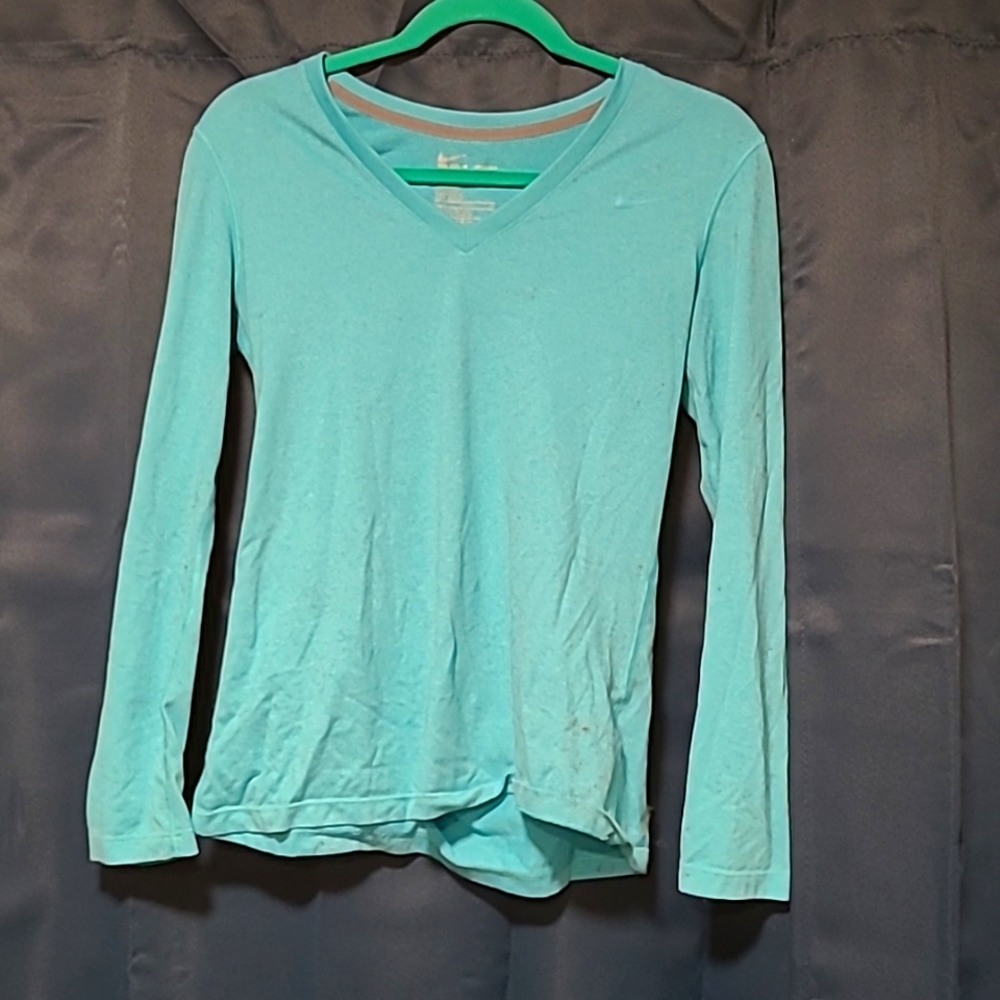 Small blue long sleeve tshirt